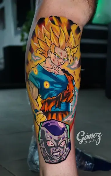 Tatuaje de anime realizado en Studio X Project