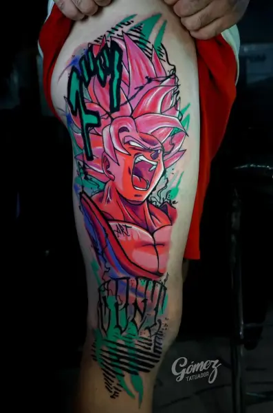 Tatuaje de anime realizado en Studio X Project