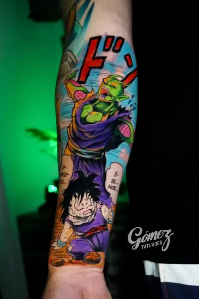 Tatuaje de anime realizado en Studio X Project