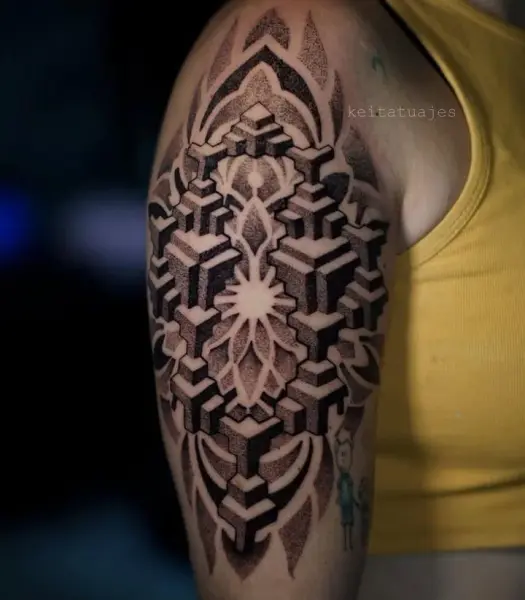 Tatuaje fine line realizado en Studio X Project