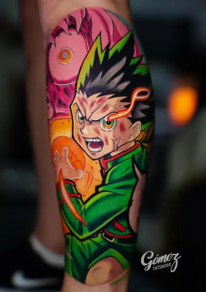 Tatuaje de anime realizado en Studio X Project